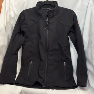 Marmot Youth XL 14-16 Black Soft Shell Fleece Lined Full Zip Jacket Outdoor Warm